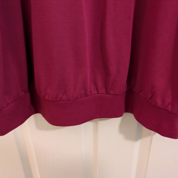 Torrid, pink,  light weight, French terry, short sleeve top, size 2X - Picture 7 of 13